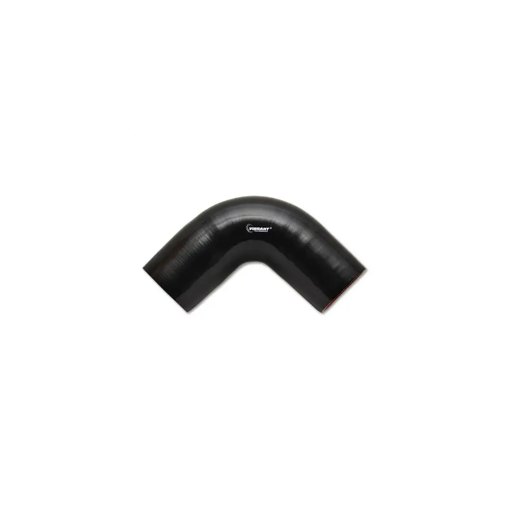 Vibrant - 2745 - 90 Degree Elbow, 3.50 in. I.D. x 3.50 in. Leg Length - Black - VIB2745